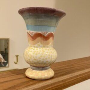 Mackenzie Childs 7" Tall Vase